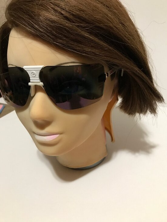Rare Vtg Gargoyles Terminator Classic Shield Sunglasses White/Purple main image 7